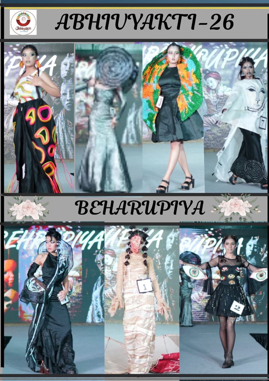 The Abhivyakti Fashion Show, held on 20th March 2026 at the Himalayan Institute of Design & Technology, was a vibrant celebration of creativity and talent. The show opened up with the theme :BEHRUPIYA