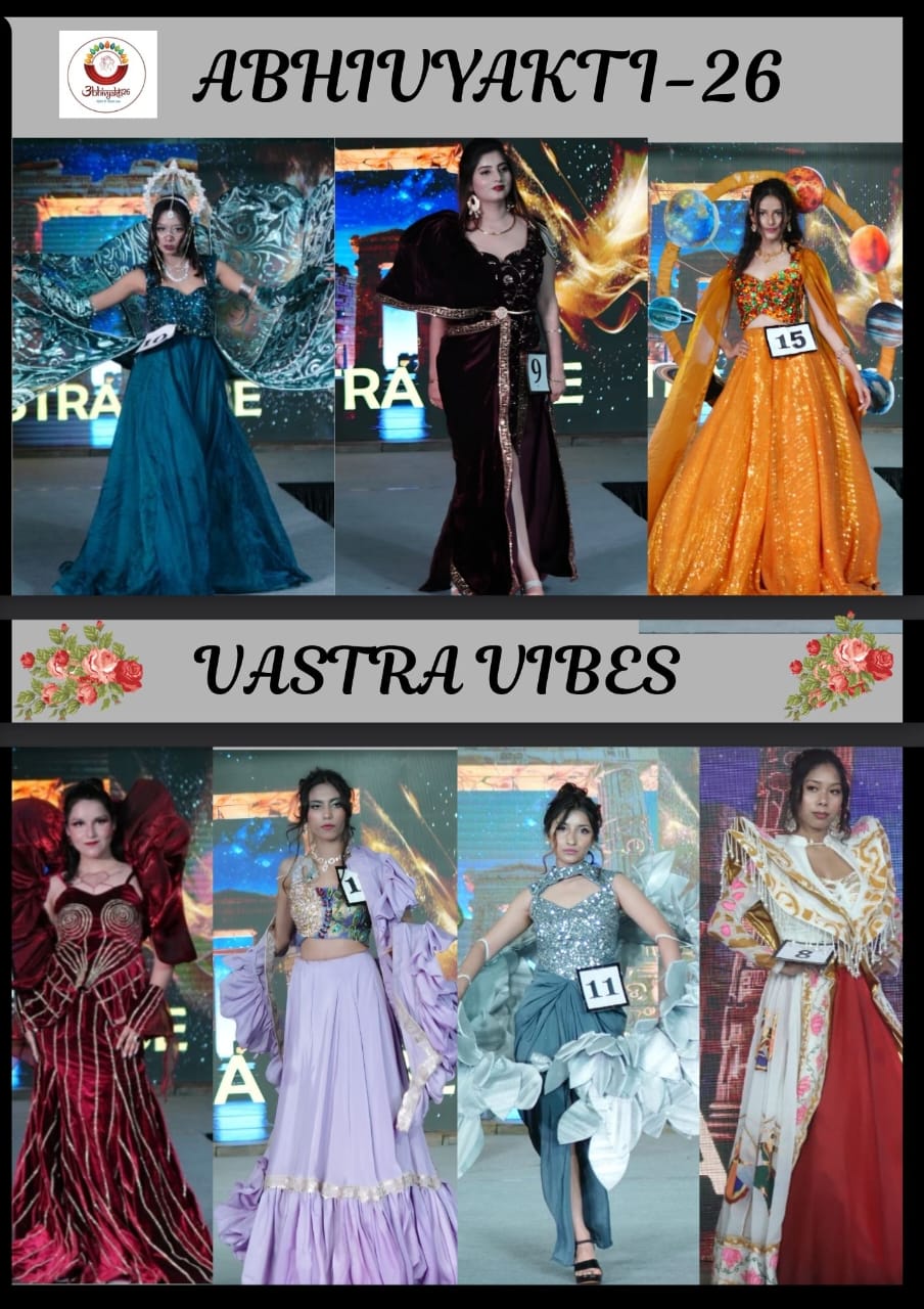 The Abhivyakti Fashion Show, held on 20th March 2026 at the Himalayan Institute of Design & Technology, was a vibrant celebration of creativity and talent. Theme : Vastra Vibes