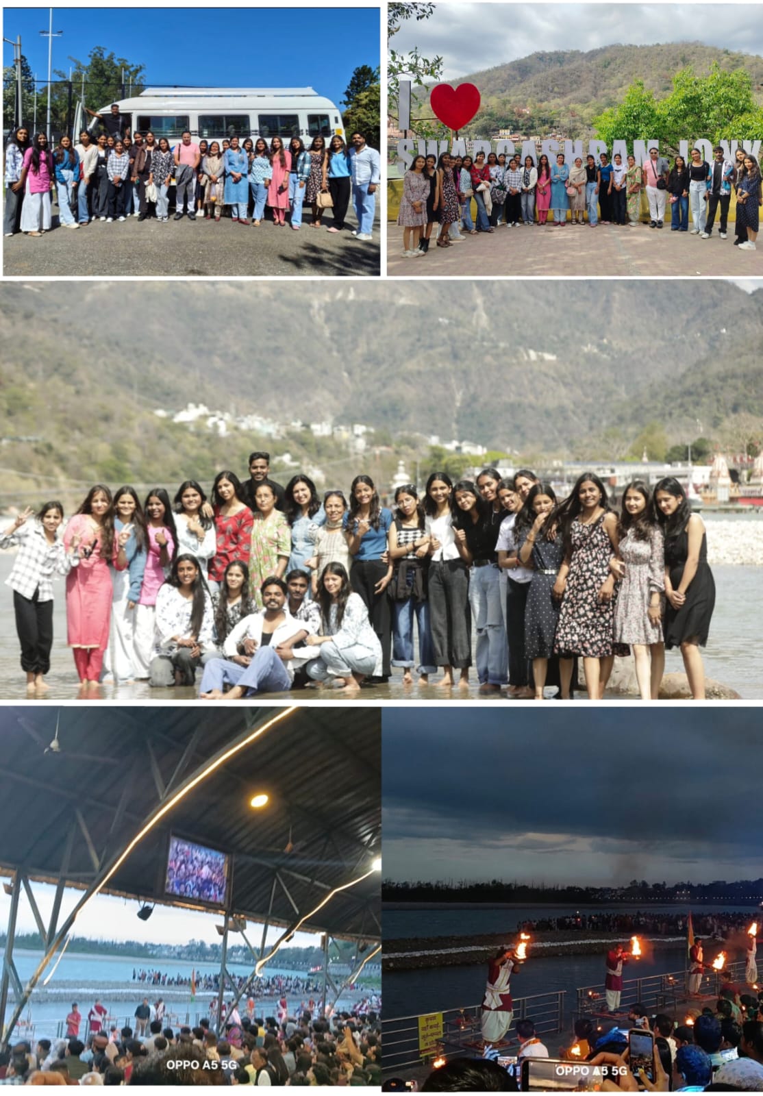 Department of B.Sc. IT went on a trip to Rishikesh and had a good time