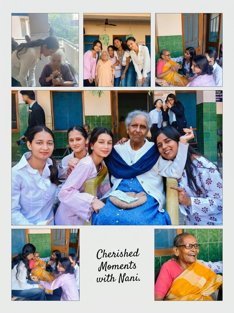 A wonderful and interactive time spent at Old age home  by HIDT  students.
